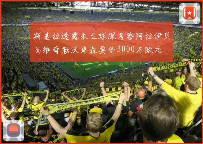 斯基拉透露米兰球探考察阿拉伊贝戈维奇勒沃库森要价3000万欧元